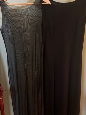 2 in 1 black dress of designer very chic